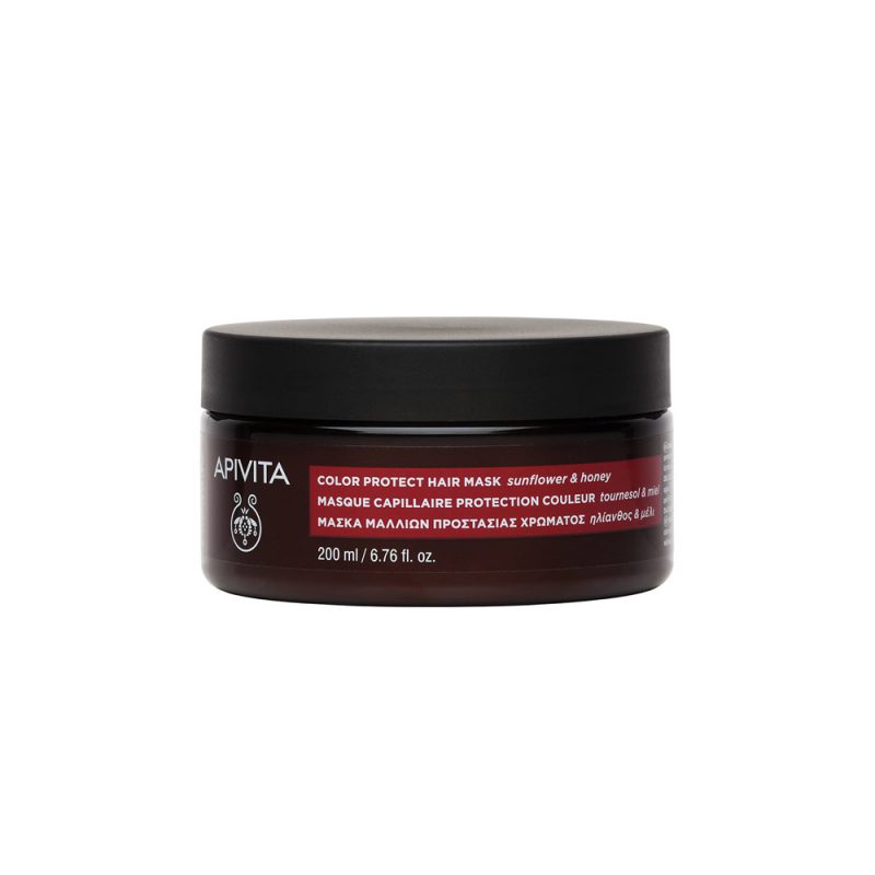 Apivita Μάσκα Προστασίας Χρώματος Για Βαμμένα Μαλλιά με ηλίανθο & μέλι APIVITA MASK COLORED HAIR