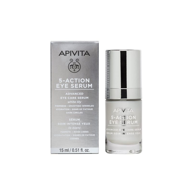 Apivita 5 Action Eye Serum με Λευκό Κρίνο