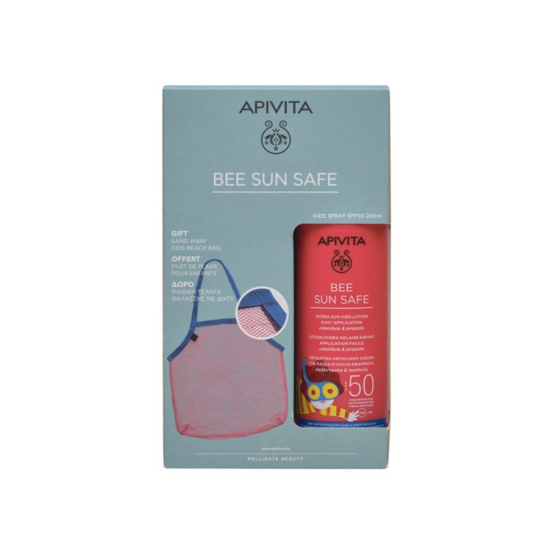 Apivita Bee Sun Safe Promo Ενυδατική Αντηλιακή λοσιόν για παιδιά SPF50 Δώρο Παιδική Τσάντα Θαλάσσης με Δίχτυ